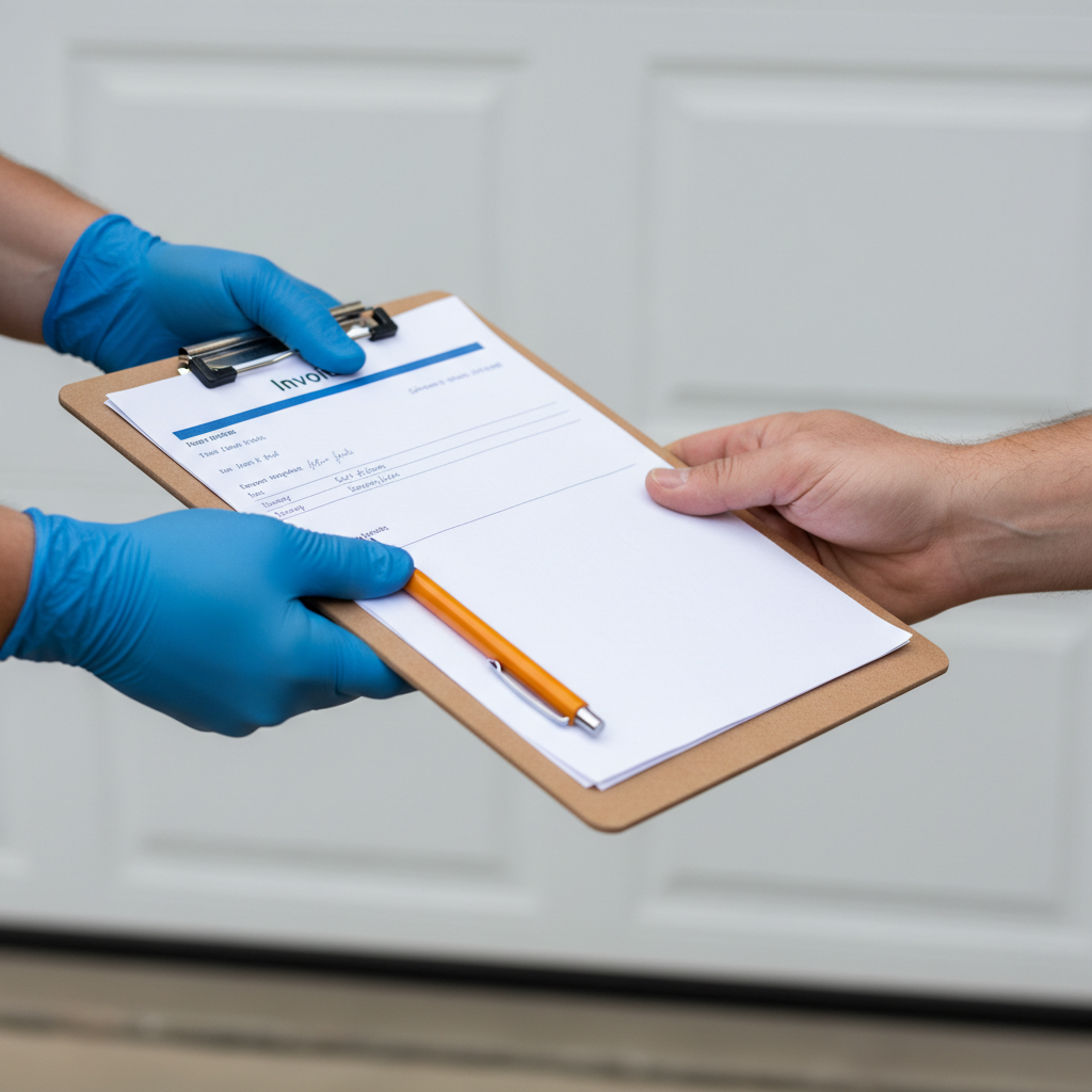 Garage door tune-up in Houston